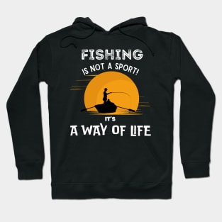 Fishing Lifestyle Black Hoodie